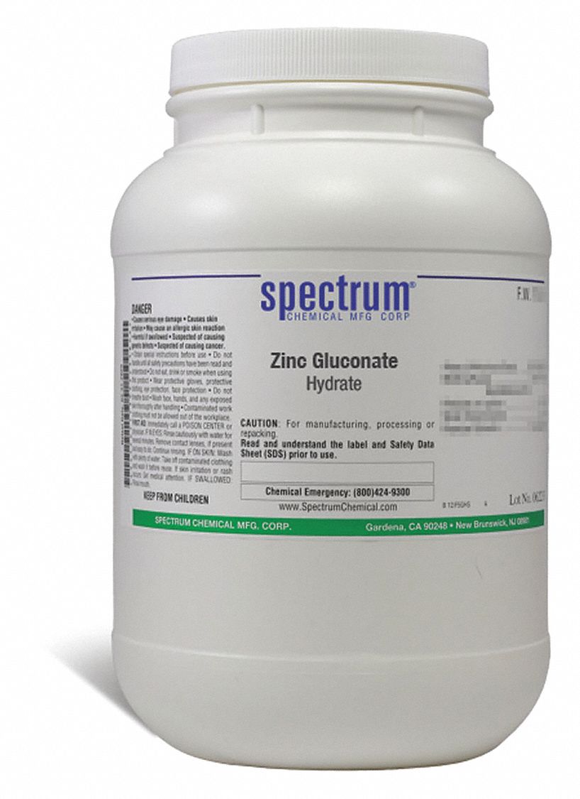 Zinc Gluconate, 2.5kg, CAS 4468-02-4