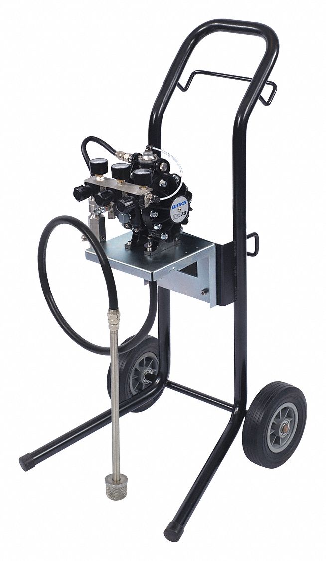 BINKS, Pressure, SelfPriming, Diaphragm Pump 46AY11DX70R3CF Grainger