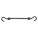 BUNGEE CORD, J-HOOK, 2¼ IN HOOK L, POLYURETHANE, 12 IN L, BLACK
