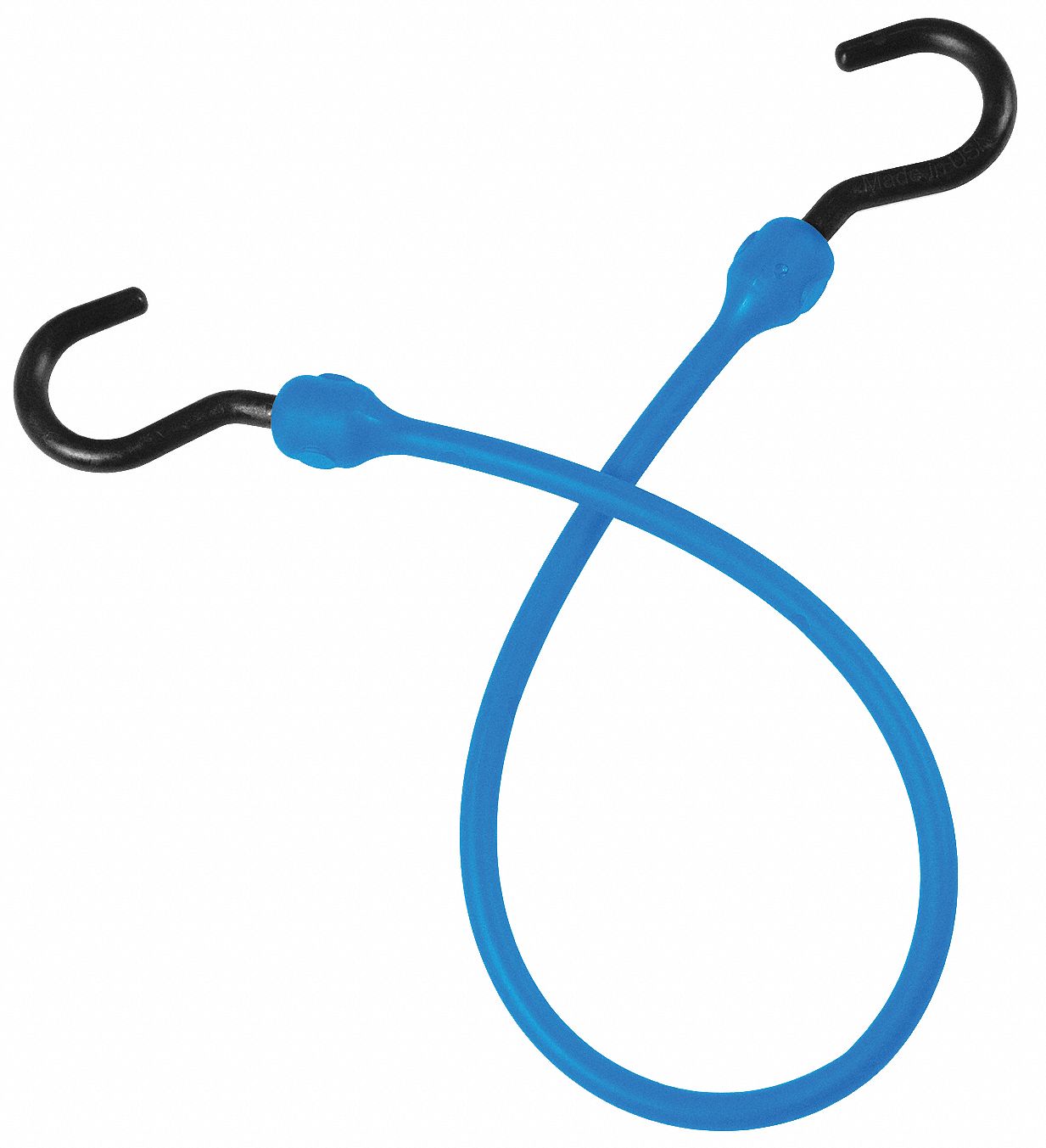 THE BETTER BUNGEE Blue Polyurethane Bungee Cord with J-Hooks, Bungee ...