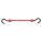 BUNGEE CORD, J-HOOK, 2¼ IN HOOK L, POLYURETHANE, 12 IN L, RED