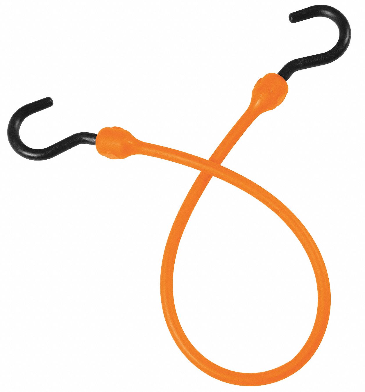 THE BETTER BUNGEE Orange Polyurethane Bungee Cord with JHooks, Bungee