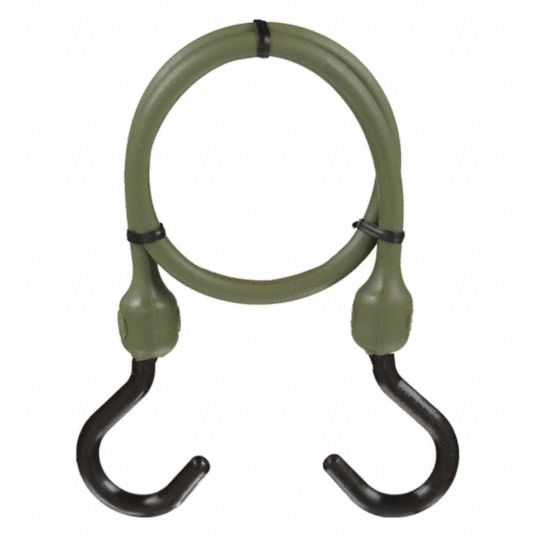 J-Hook, 2 1/2 in Hook Lg, Bungee Cord - 4HXD7