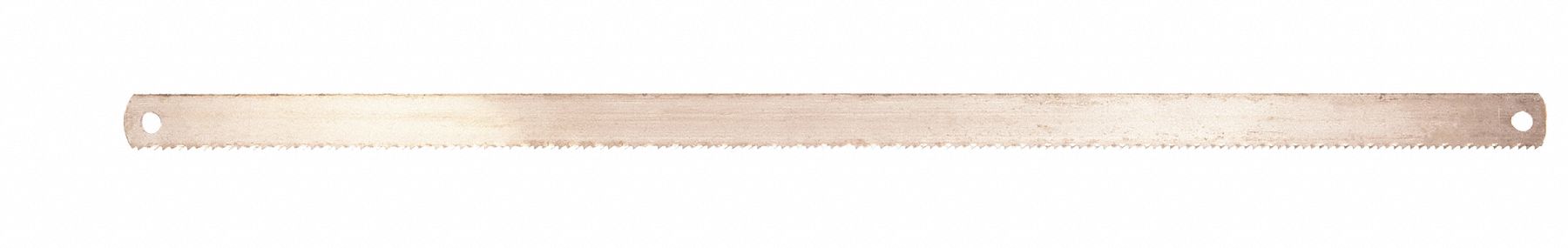 Hacksaw Blade: 11 3/4 in Blade Lg, Beryllium Copper, 18, 1/2 in Blade Wd