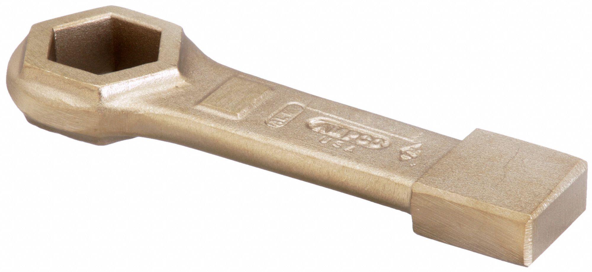 STRIKING WRENCH, ALUMINUM/BRONZE, NATURAL, 1 1/2 IN HEAD SIZE, 9 IN OVERALL L