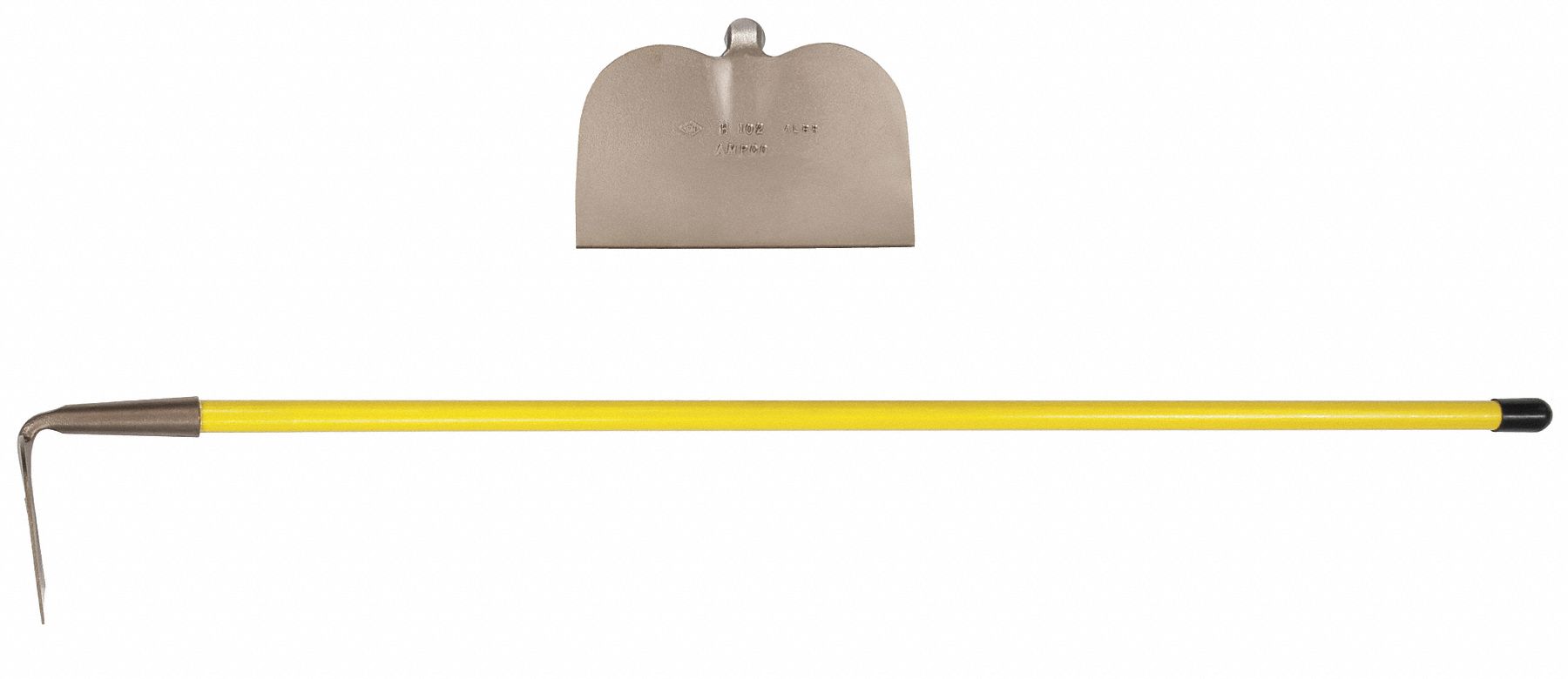 Garden Hoe: Nickel Aluminum Bronze Blade, 8 in Blade Wd, 8 in Blade Lg, Straight Handle Type