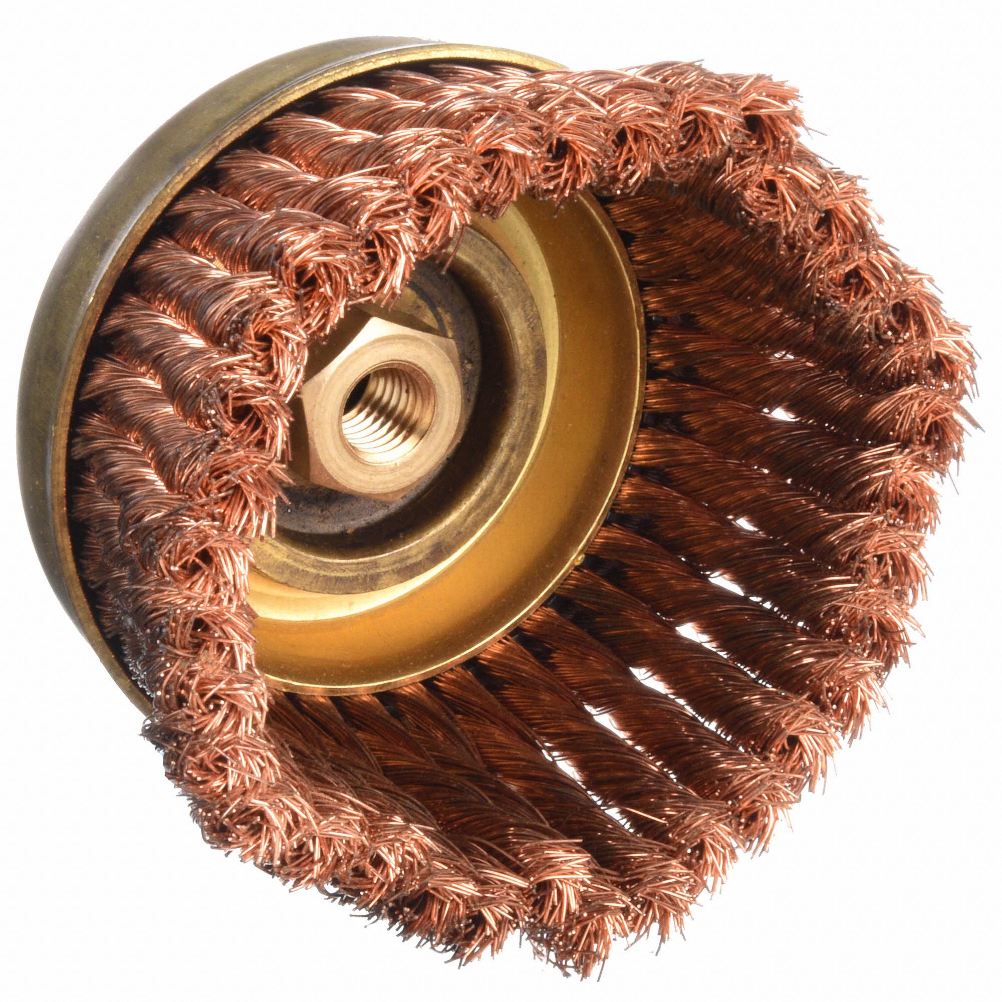 DEWALT DW4917 6-Inch Knotted Cup Wire Brush - Carbon Steel Brush With 5/8-11 Arbor