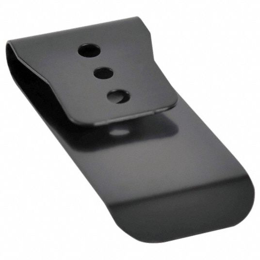 INDUSTRIAL SCIENTIFIC Belt Clip, Metal, Black 46C11517120908 Grainger
