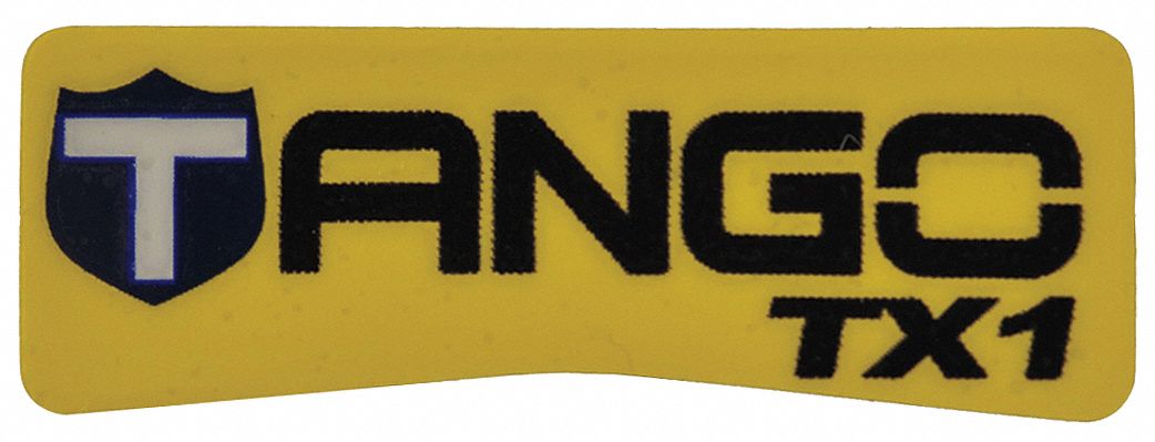 NAMEPLATE, FOR TANGO TX1 COMPATIBLE DETECTOR SERIES, TANGO TX1, YELLOW