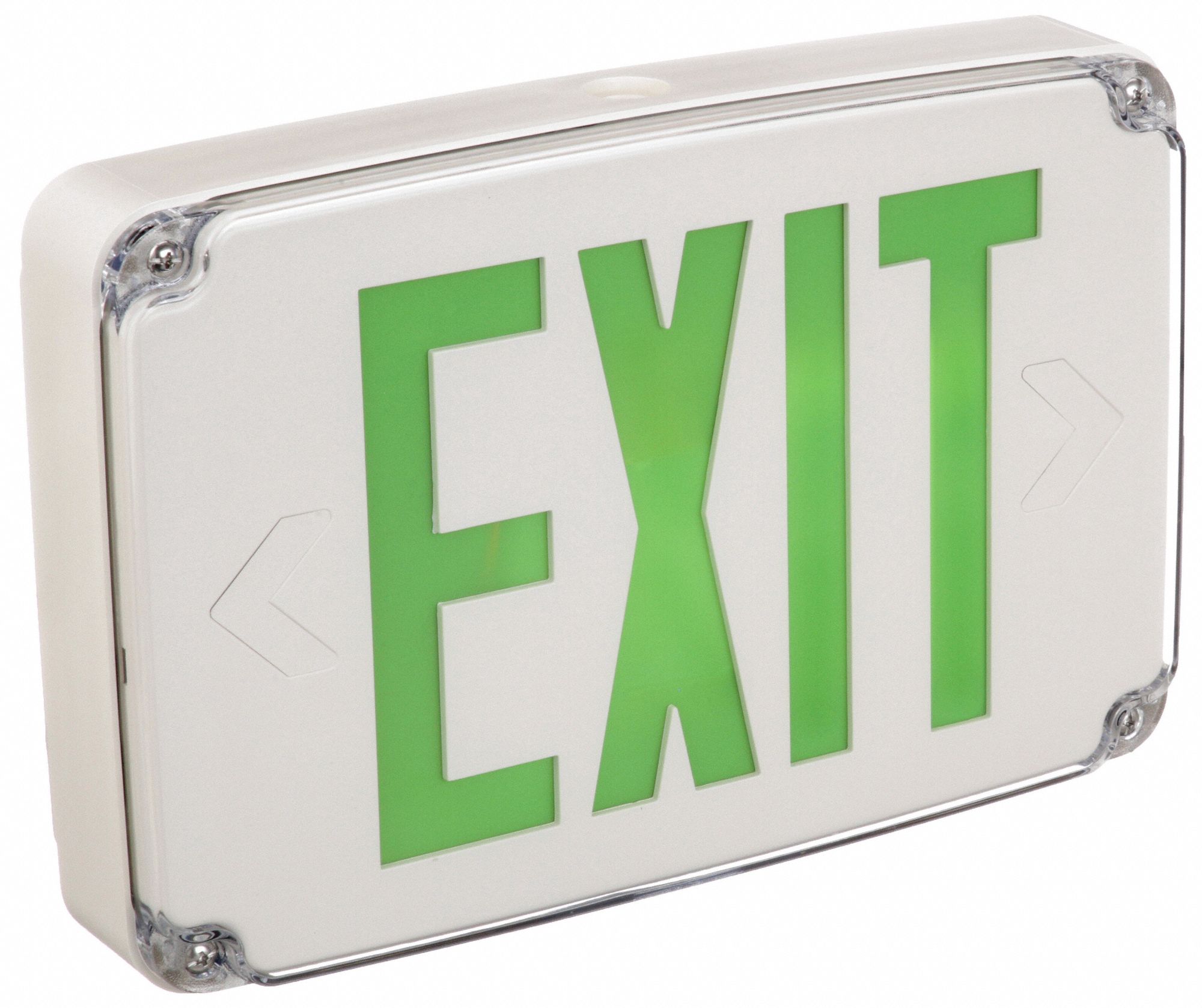 With Battery Backup, Green, Exit Sign - 46C215|WLTE W 1 G EL - Grainger