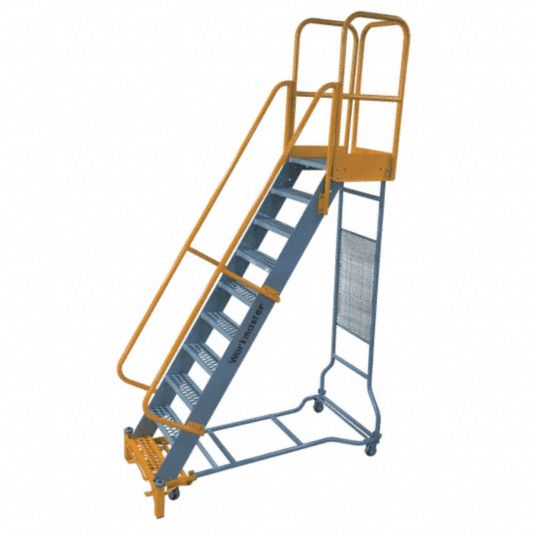 90 in Platform Ht, 24 in Platform Dp, Rolling Ladder - 46C342 ...