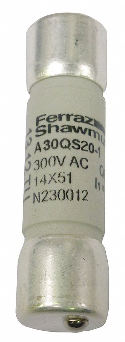 Semiconductor Fuse: A30QS Series, Fast-Acting, 20 A, 300 V AC, 300 V DC DC Volt Rating