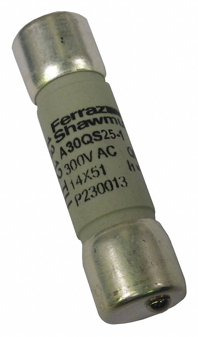 Semiconductor Fuse: A30QS Series, Fast-Acting, 25 A, 300 V AC, 300 V DC DC Volt Rating
