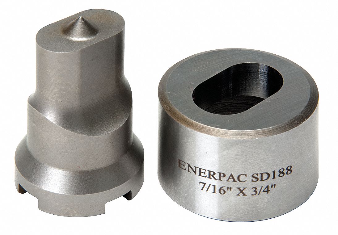 ENERPAC, 3/8 in Bolt Size (In.), 0.38 Cold Rolled C1018, Punch and Die