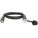 HYDRAULIC HOSE ASSEMBLY, ¼ IN ID, CH604 X NPTF, 6 FT L, BLACK, ⅜ X ⅜ IN FITTING