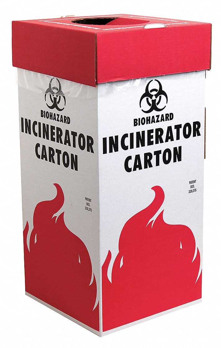 46C827 - Biohazard Incinerator Carton 16 gal PK6