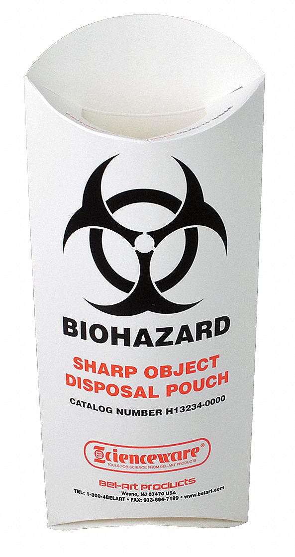46C828 - Biohazard Sharp Object Pouch PK200