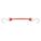 BUNGEE STRAP, S-HOOK, 3 IN HOOK L, POLYURETHANE, 1½ IN W, 6 IN L, RED
