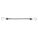 BUNGEE STRAP, S-HOOK, 3 IN HOOK L, POLYURETHANE, 1½ IN W, 18 IN L, BLACK