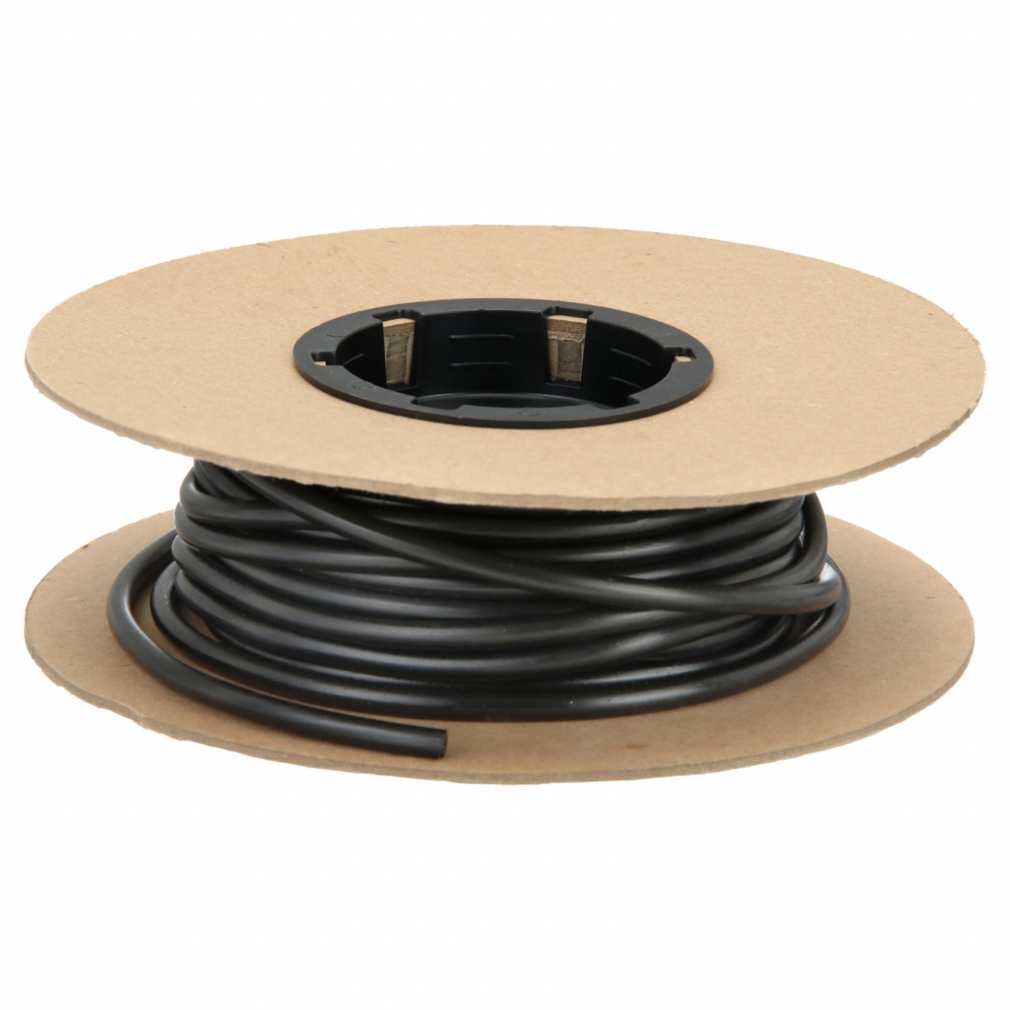 BUNGEE CORD ROLL, POLYURETHANE, &frac14; IN CORD DIAMETER, 50 FT L, BLACK