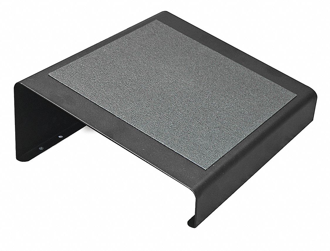 MARVEL Steel Footrest, Black 46CC47MFR16 Grainger