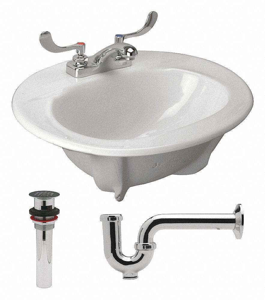 Zurn, Z5110 Series, Lavatory Sink - 46CD60|Z5114.464.1.07.00.0 - Grainger