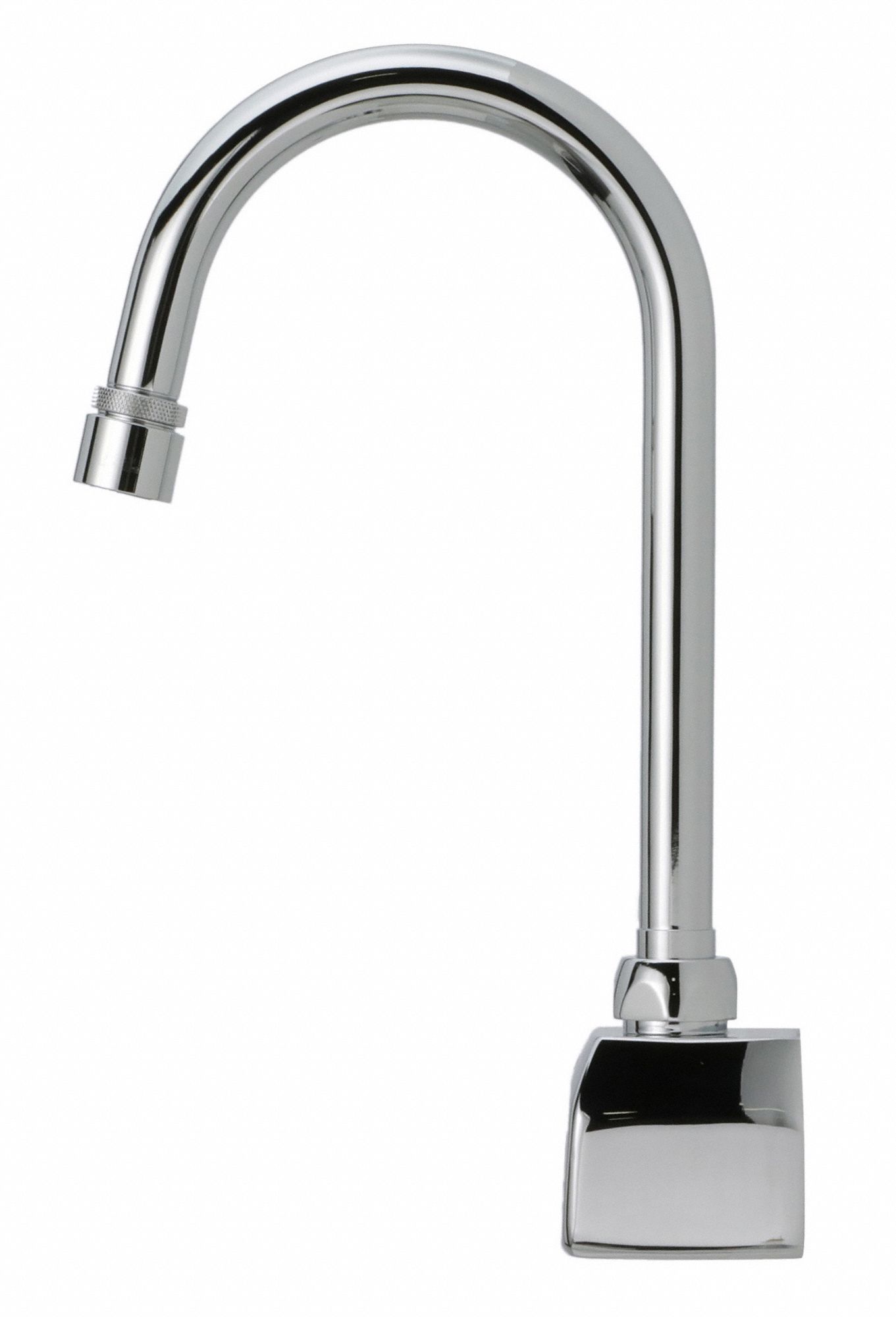 ZURN Gooseneck Bathroom Faucet Zurn, AquaSense, Polished Chrome Finish, 0.5 gpm Flow Rate