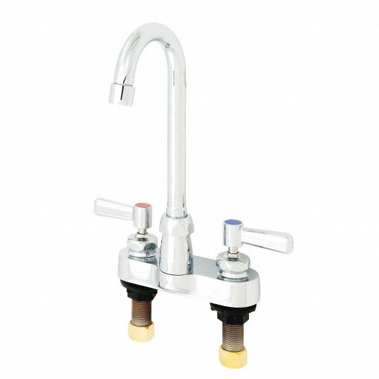 ZURN Gooseneck Bathroom Faucet Zurn, AquaSpec, Chrome Finish, 0.5 gpm