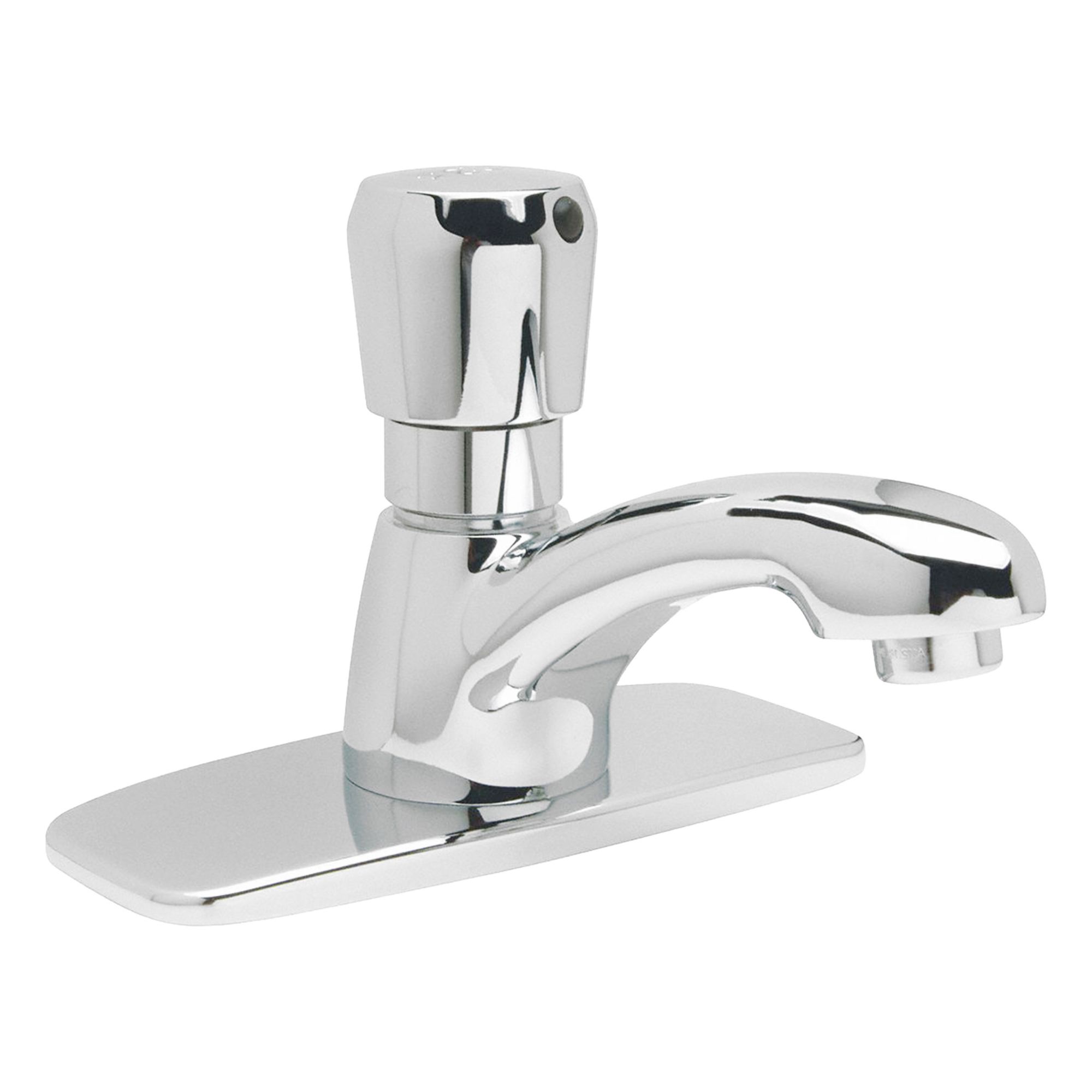 Low Arc Bathroom Faucet: AquaSpec®, Single-Post, Brass, Chrome Finish, 0.5 gpm Flow Rate, Spray