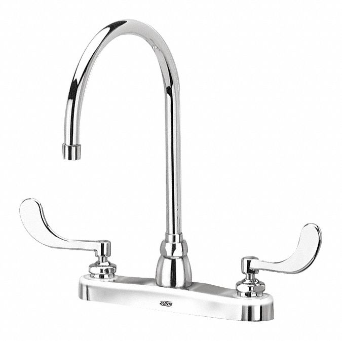 ZURN Chrome, Gooseneck, Bathroom Sink Faucet, Kitchen Sink Faucet