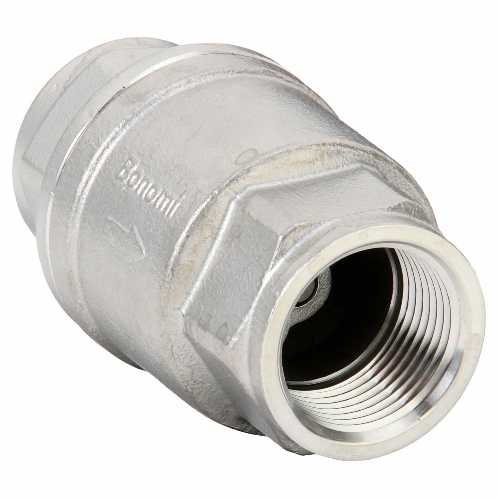 CHECK VALVE, SWING, INLINE VALVE BODY, 1 IN PIPE, FNPT X FNPT, 316 STAINLESS STEEL, NPT