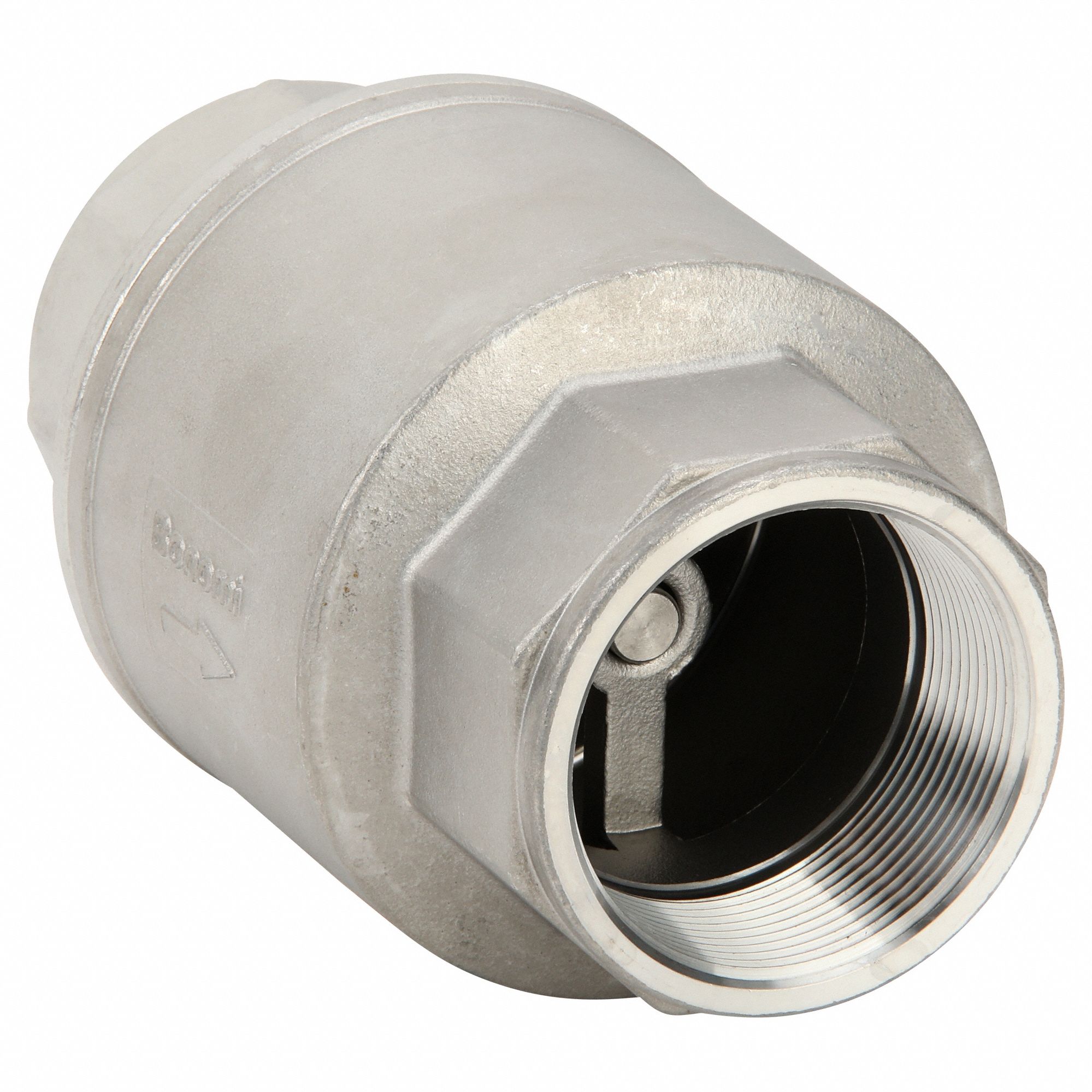 CLAPET NON-RETOUR,ACIER INOX,2 PO