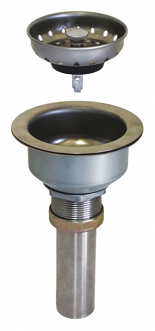 Strainer, SS, Size 3-1/2 in. to 4 in.