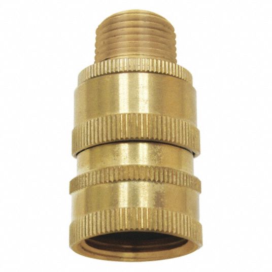 Sani Lav Quick Connect Disconnect Hose Adapter Fits Sani Lav Brand Female Npt Male Ght Connection Brass 46cf44 N23 Grainger