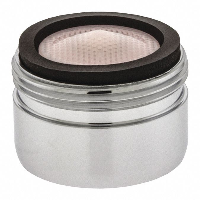 Outlet: 1.2 gpm Flow Rate, Aerated Flow Outlet, Brass, Chrome Finish, Male