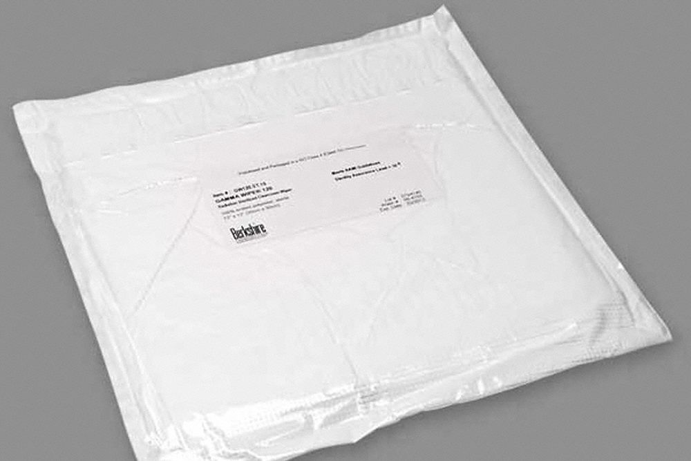 BERKSHIRE Dry Wipe, Gamma Wipe(R) 120, 12 in x 12 in, Number of Sheets