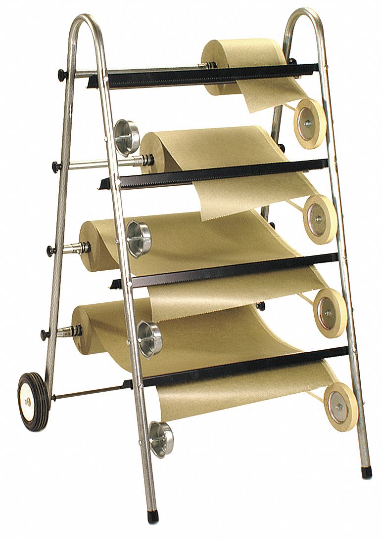 Masker with Cutter: Steel, Masking Dispenser with Cutter, Paper, Mobile, Horizontal, Includes Cutter