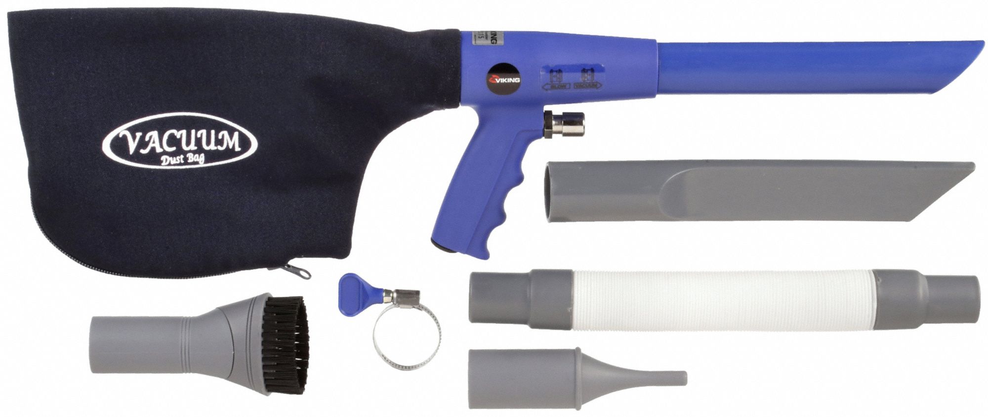 VIKING AIR TOOLS, Air Gun & Vacuum Gun, 0 No. of Nozzles Included