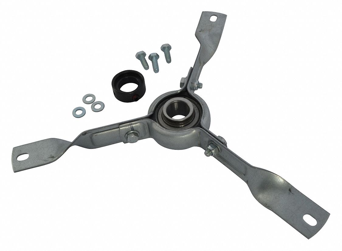 Bearing Bracket Assembly: For Use With 5NRC7, Galvanized, 6, 500 RPM Max Op Speed, For 1 1/2 hp Max