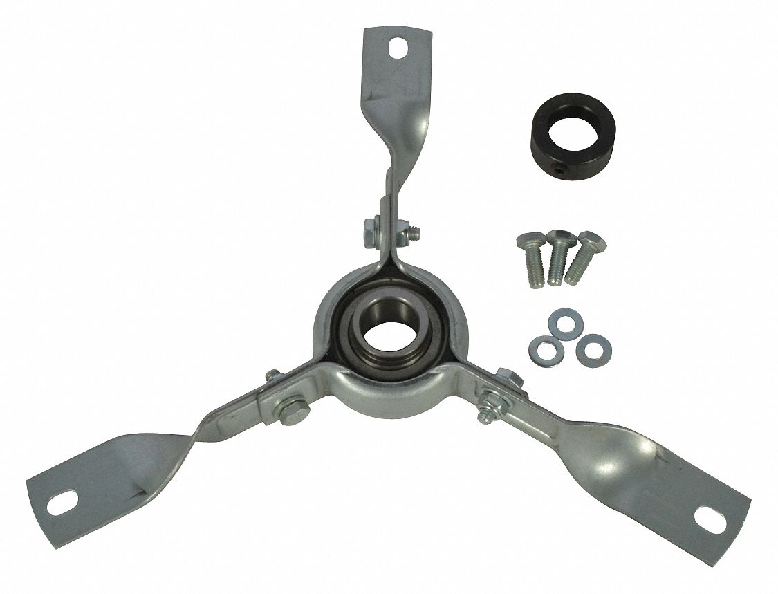 Bearing Bracket Assembly: For Use With 5NRC8, Galvanized, 6, 500 RPM Max Op Speed, For 1 1/2 hp Max