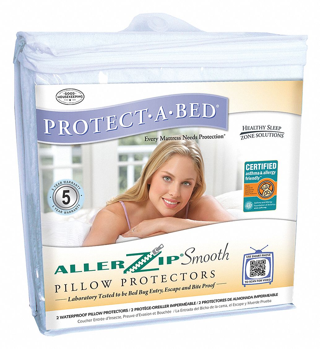 PROTECT-A-BED, Std, 27 in Lg, Pillow Encasement - 46E485|BOM1166F ...