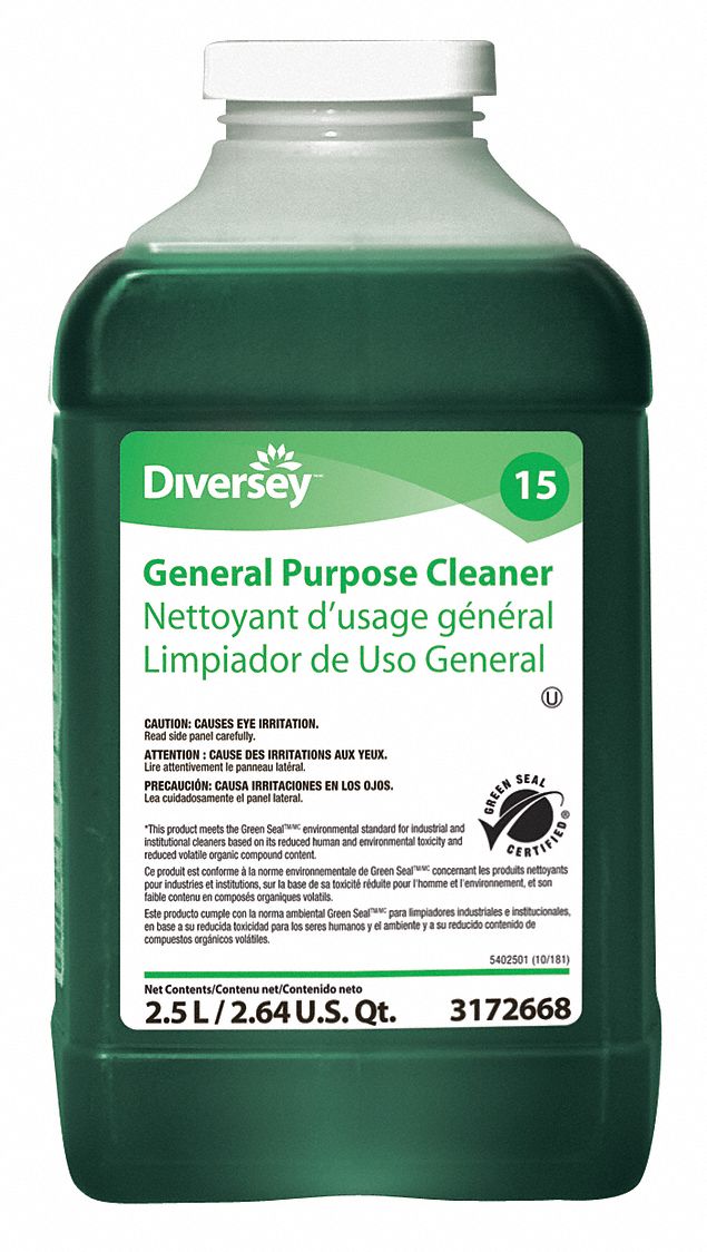 DIVERSEY All Purpose Cleaner For Use With JFill Chemical Dispenser, 2