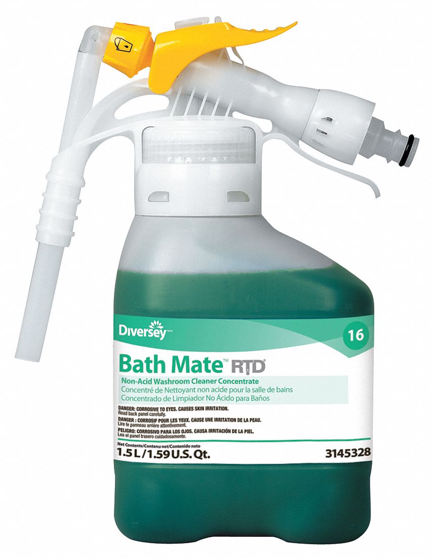 DIVERSEY, Bath Mate, 16, AcidFree Bathroom Cleaner 46E78893145328 Grainger