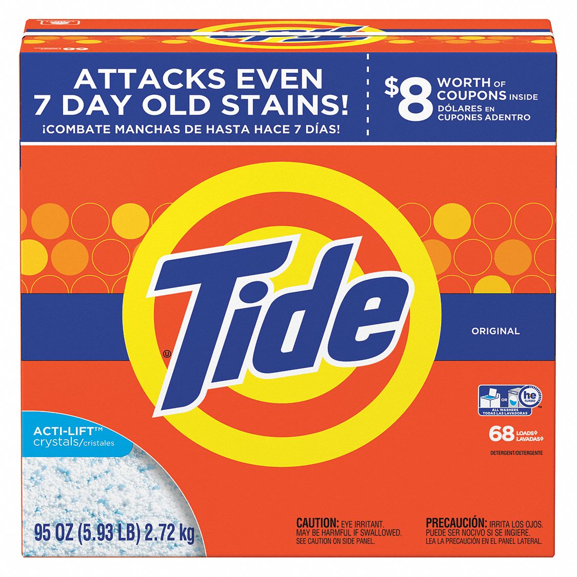 Laundry Detergent: Traditional, Box, 95 oz, Powder, Unscented, 3 PK