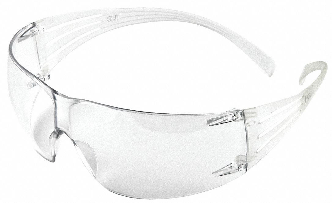 Clear Lens Anti-Scratch/Anti-Fog 2720 Lightweight Sporty 3M™ Safety Glasses 