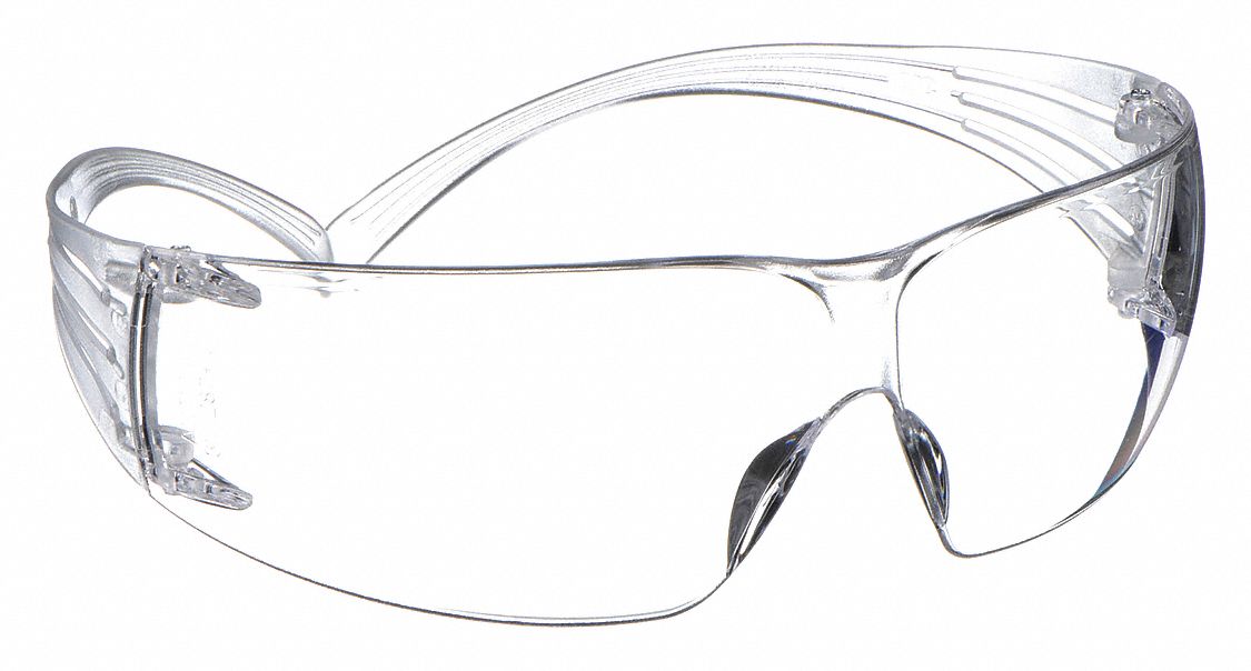 LUNETTES DE SÉCURITÉ, S/MONTURE, ENVELOPPANTE, PLASTIQUE/PC, ANTIBUÉE, TRSP, CSA, UV, UNISEXE, M