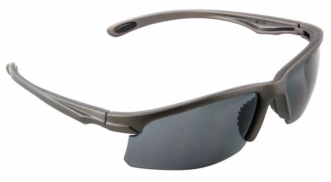 Safety Glasses,Gray Frame,Gray Lens