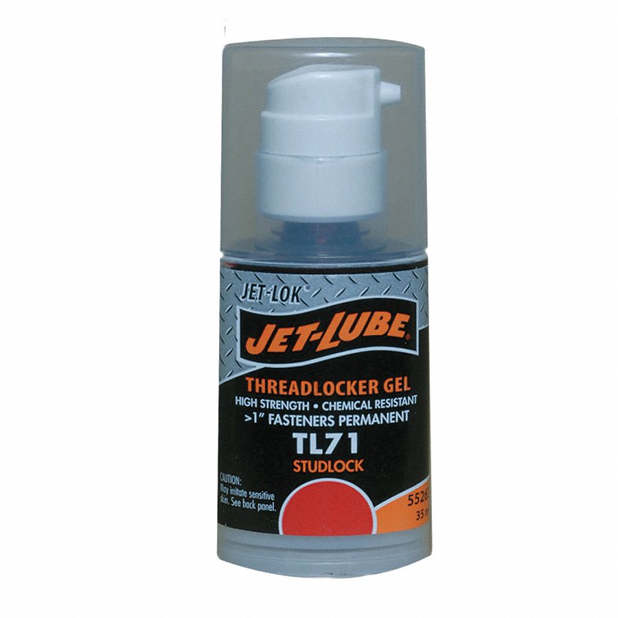 JETLUBE TL71 Series HighStrength Threadlocker, Red Gel, 35mL Gel Pump
