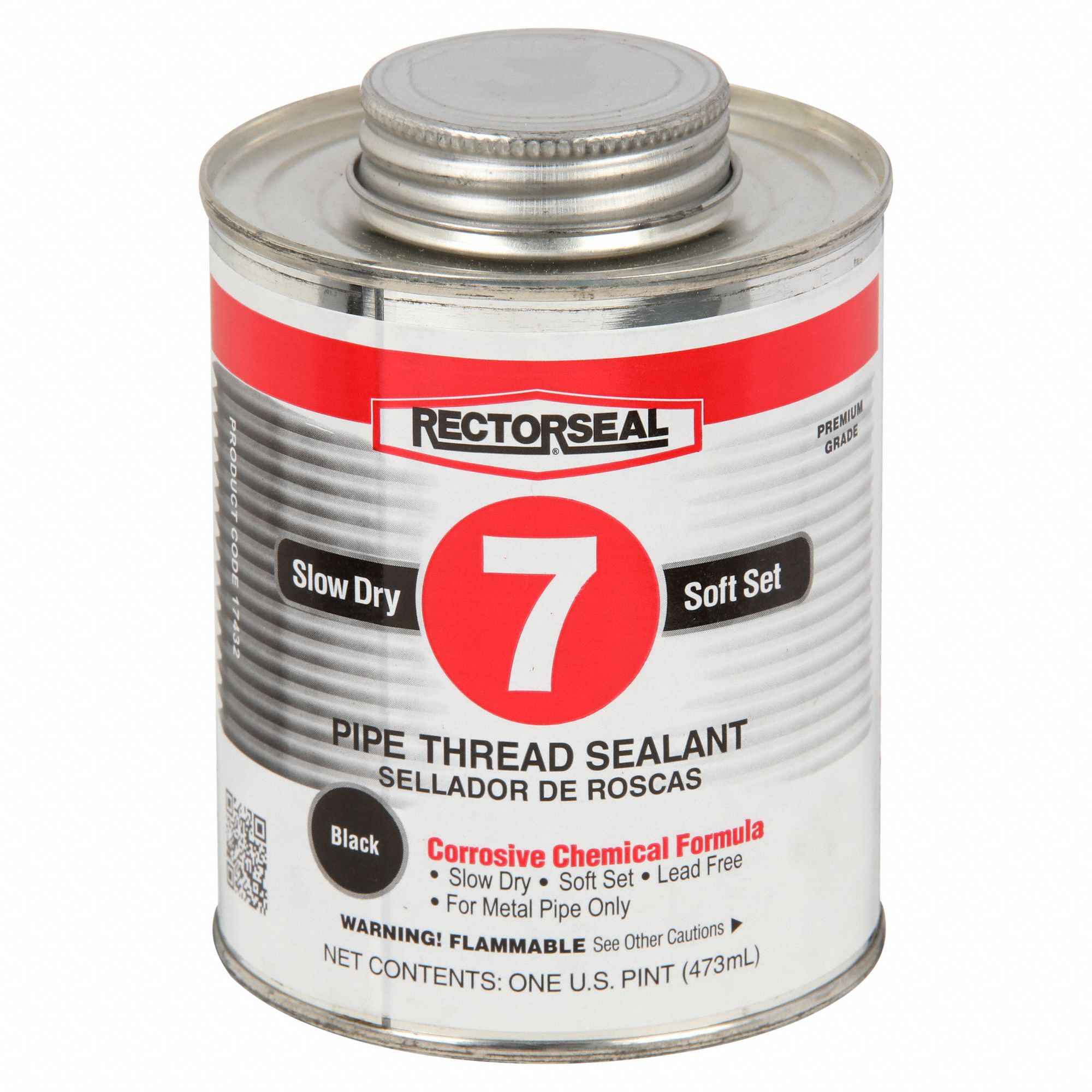 RECTORSEAL, No. 7, 16 fl oz, Pipe Thread Sealant 46F52417432 Grainger