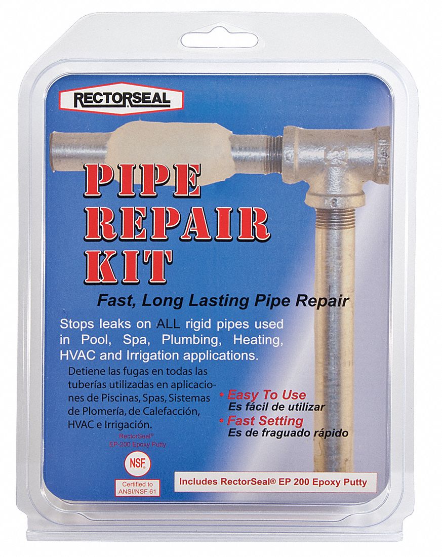 Pipe Repair Kit: Up to 1 in Pipe Dia., -30° to 572°F, 2 in x 4 ft